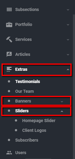 Managing Sliders Banners JuiceBox CMS | Digital Marketing Toronto